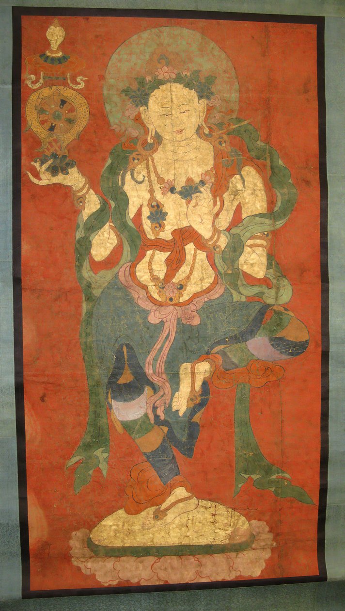 Asistente budista, posiblemente una Dakini de Unbekannt