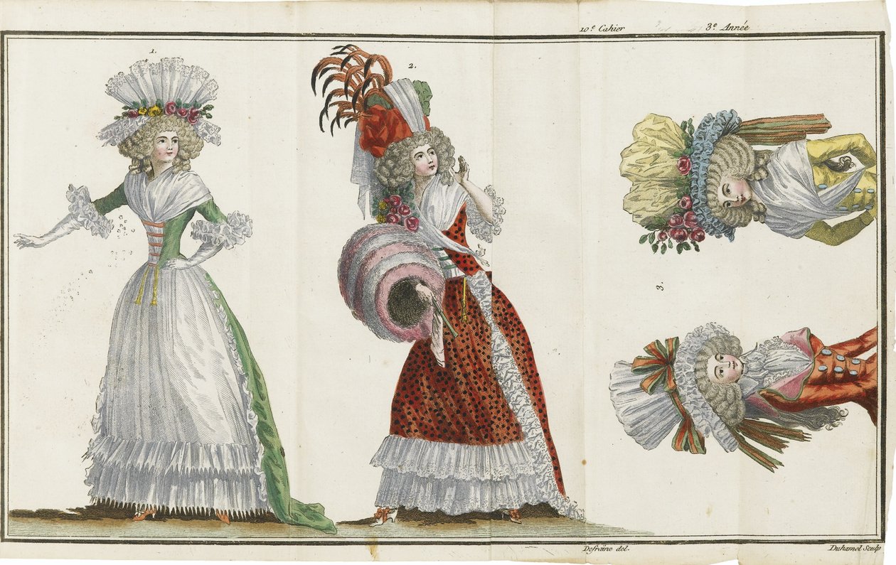 Cabinet des Modes, ou les Modes nouvelles, 1786-1788 de Unbekannt