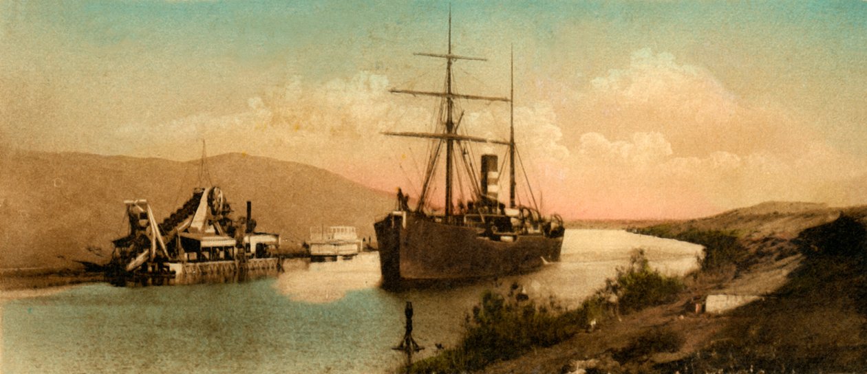 Canal de Suez - Curva de Tussun, c1918-c1939 de Unbekannt