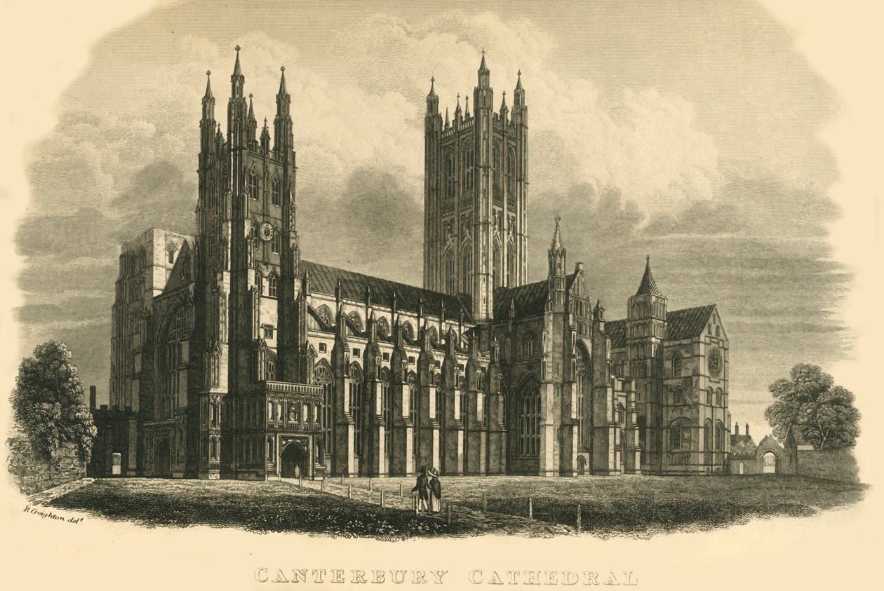 Catedral de Canterbury, principios-mediados del siglo XIX de Unbekannt
