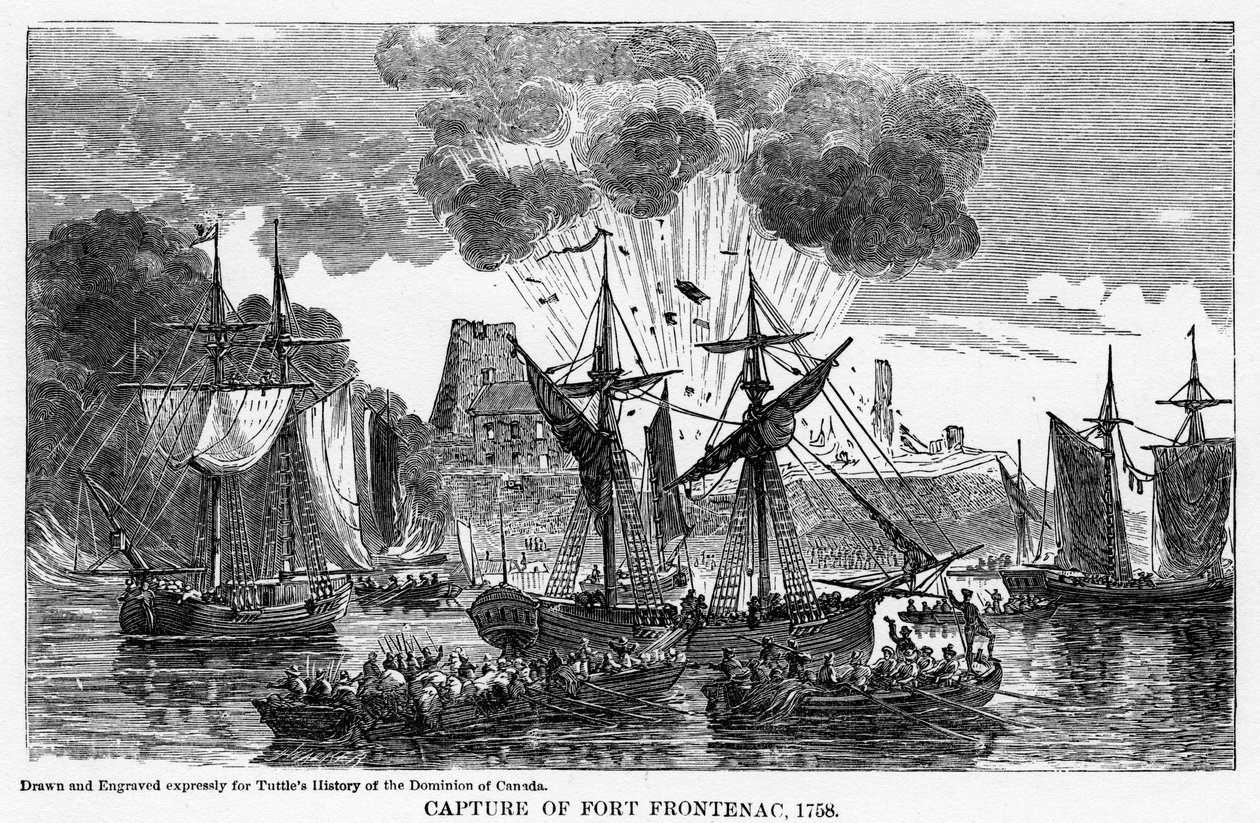 Captura del Fuerte Frontenac, 1758, 1877 de Unbekannt