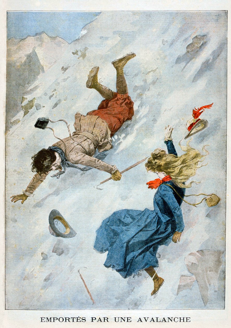 Arrastrado por una Avalancha, 1901 de Unbekannt