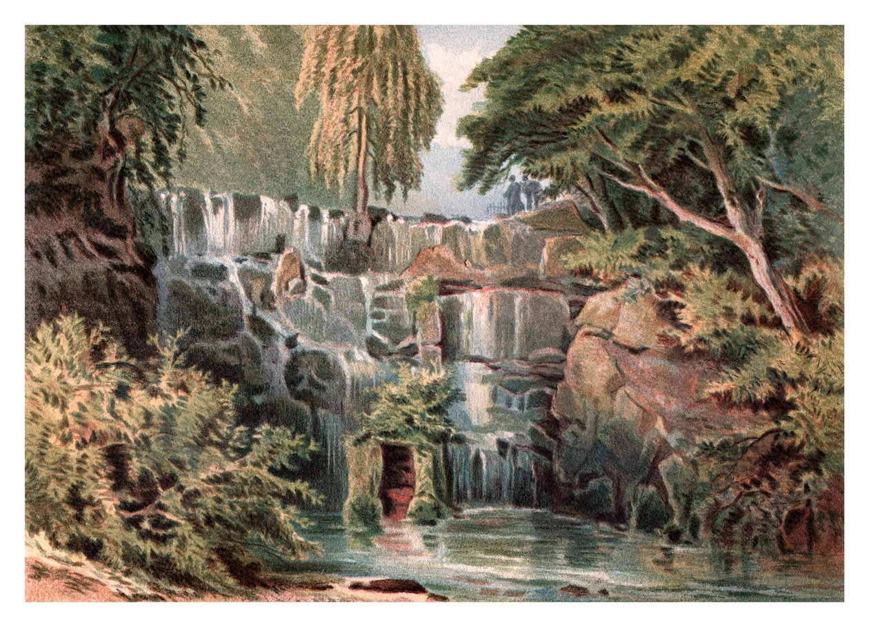 Cascada en Virginia Water de Unbekannt