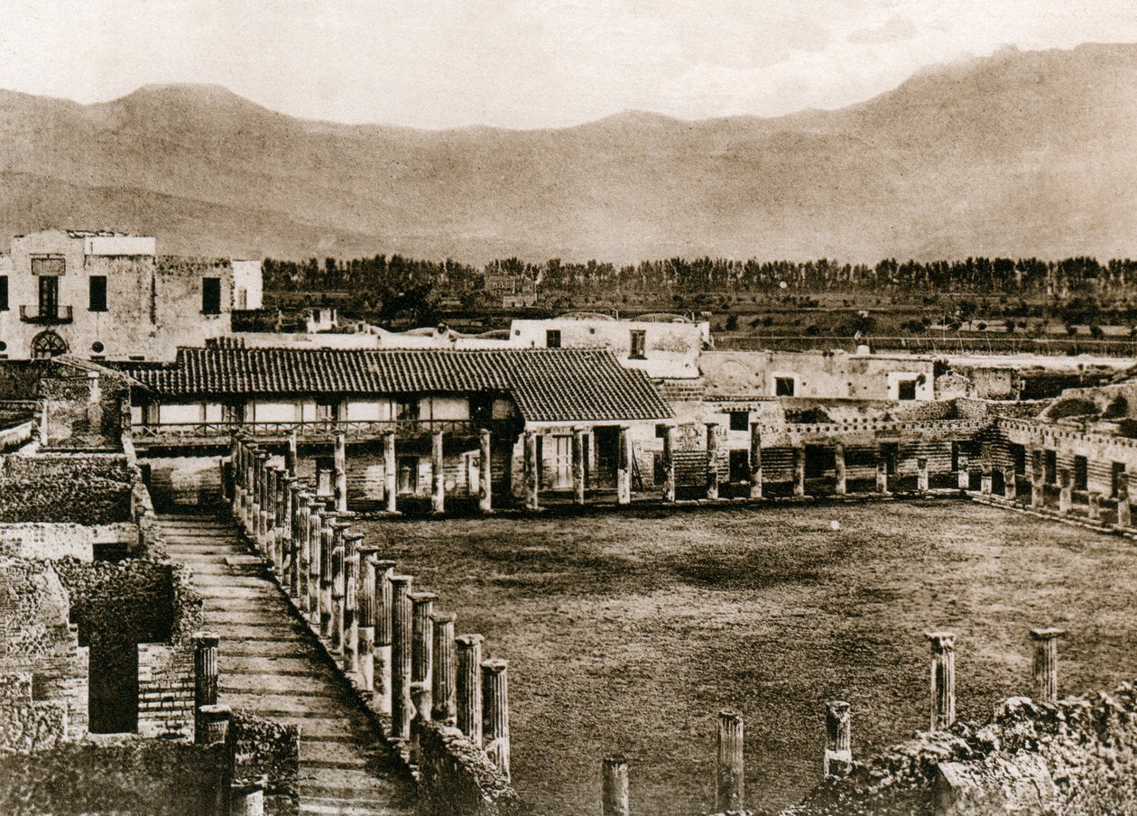 Caserma dei gladiatori, Pompeya, Italia, c1900s de Unbekannt