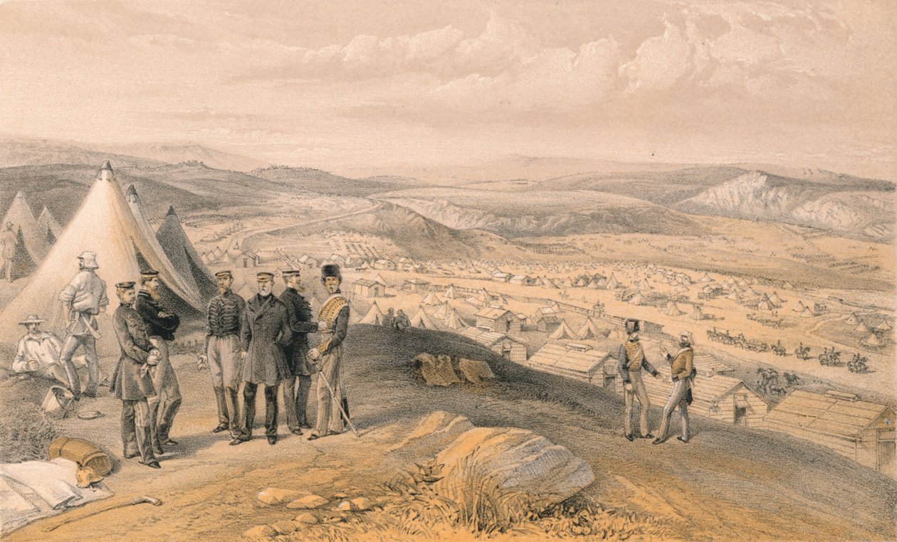 Campamento de caballería, 1856 de Unbekannt