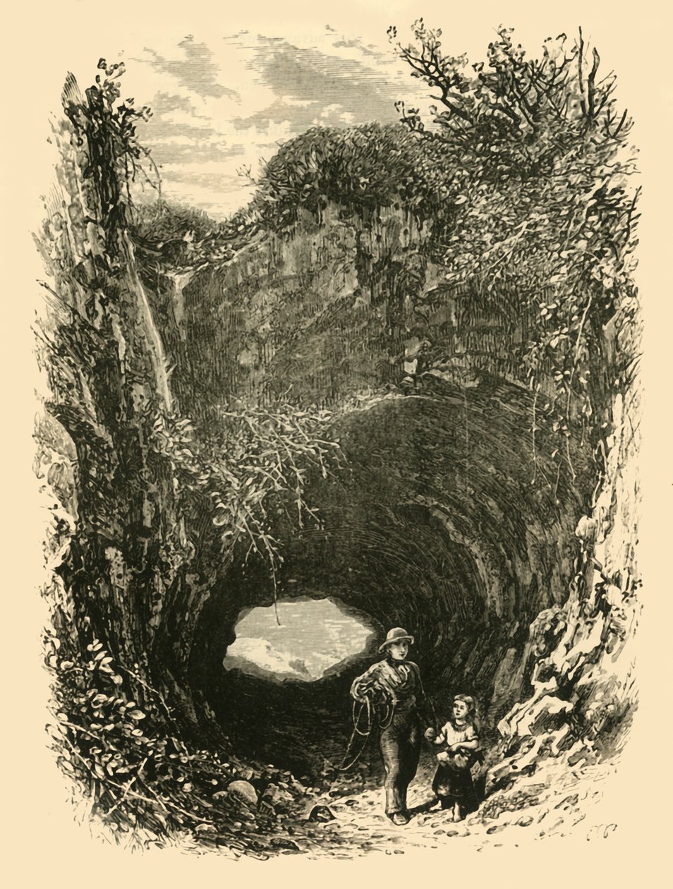 Cueva en Pegwell Bay de Unbekannt