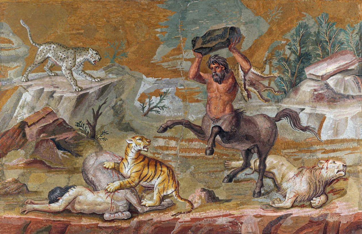 Mosaico de centauro (retocado) de Unbekannt