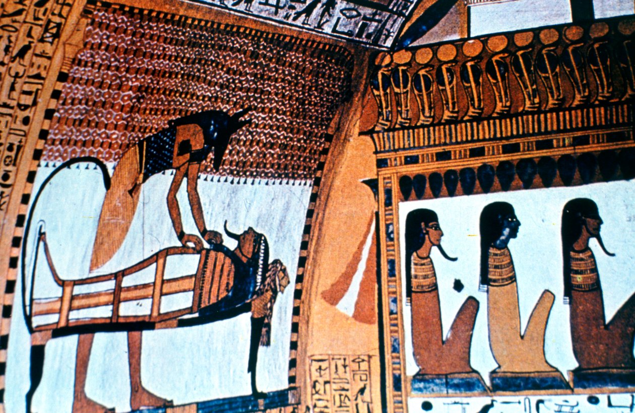 Interior de la Capilla, Anubis, Tebas, Egipto de Unbekannt