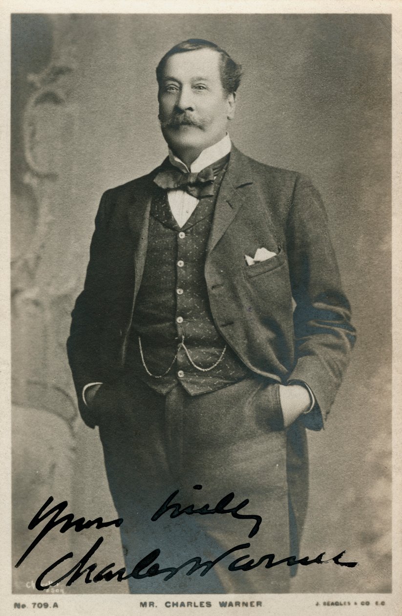 Charles Warner, actor inglés, c1890-c1909 de Unbekannt