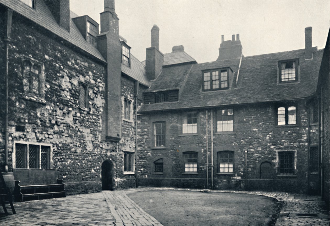 Charterhouse. Interior del patio de la lavandería de Unbekannt