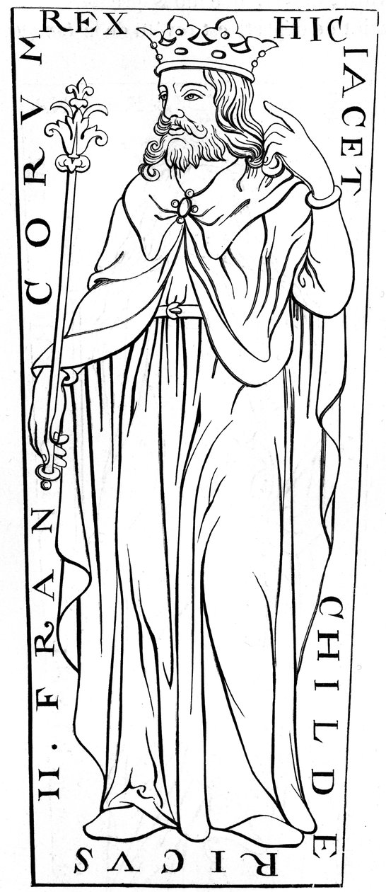 Childerico II c653-675, siglo XII 1849 de Unbekannt