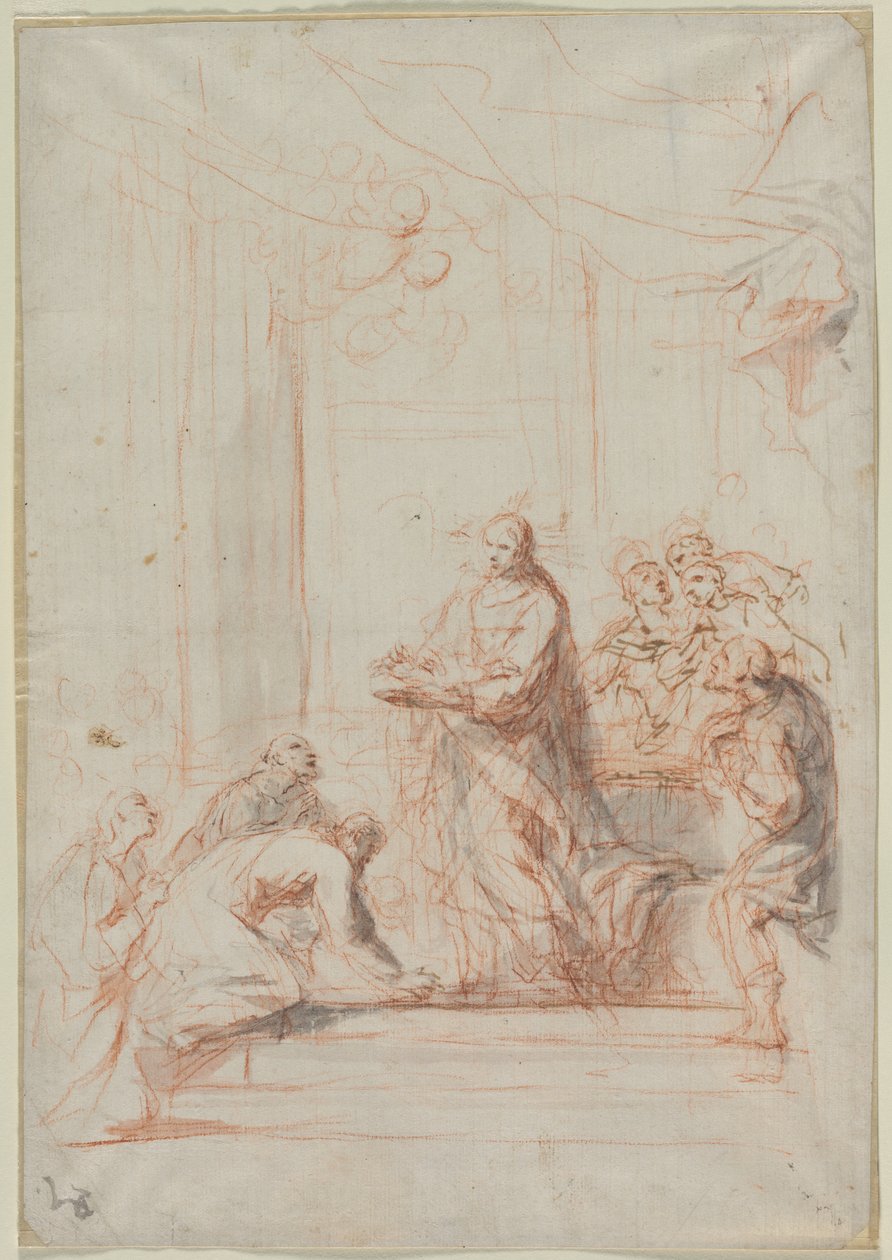 Cristo administrando la hostia, 1700s de Unbekannt