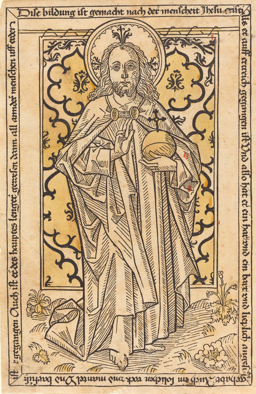 Cristo como Salvator Mundi, c. 1470 de Unbekannt