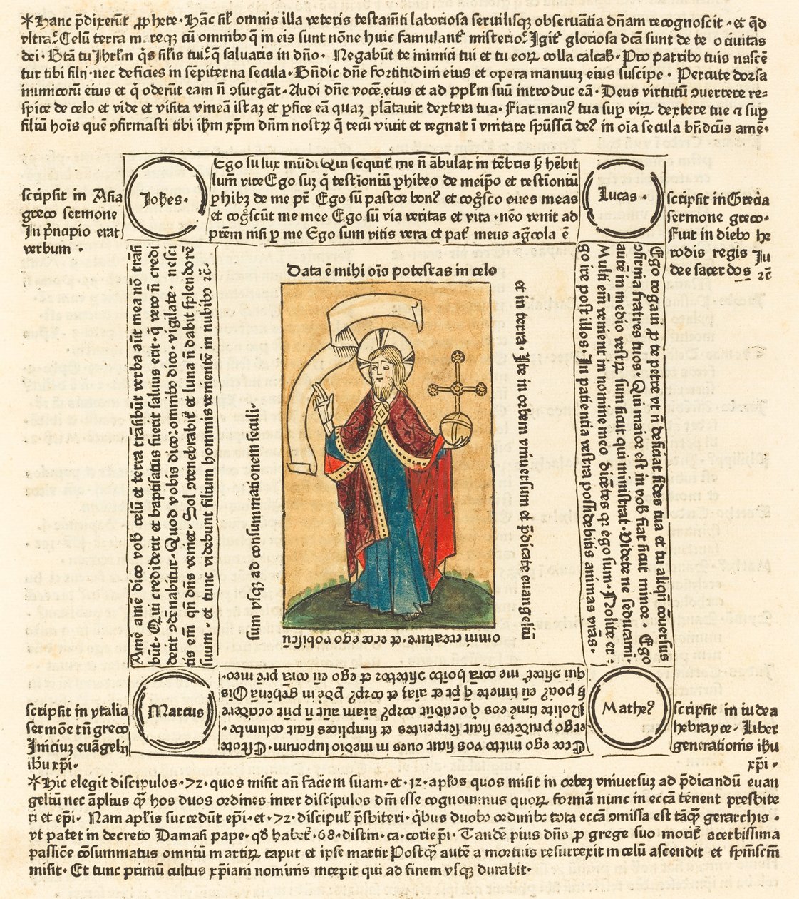 Cristo como Salvator Mundi, c. 1475 de Unbekannt