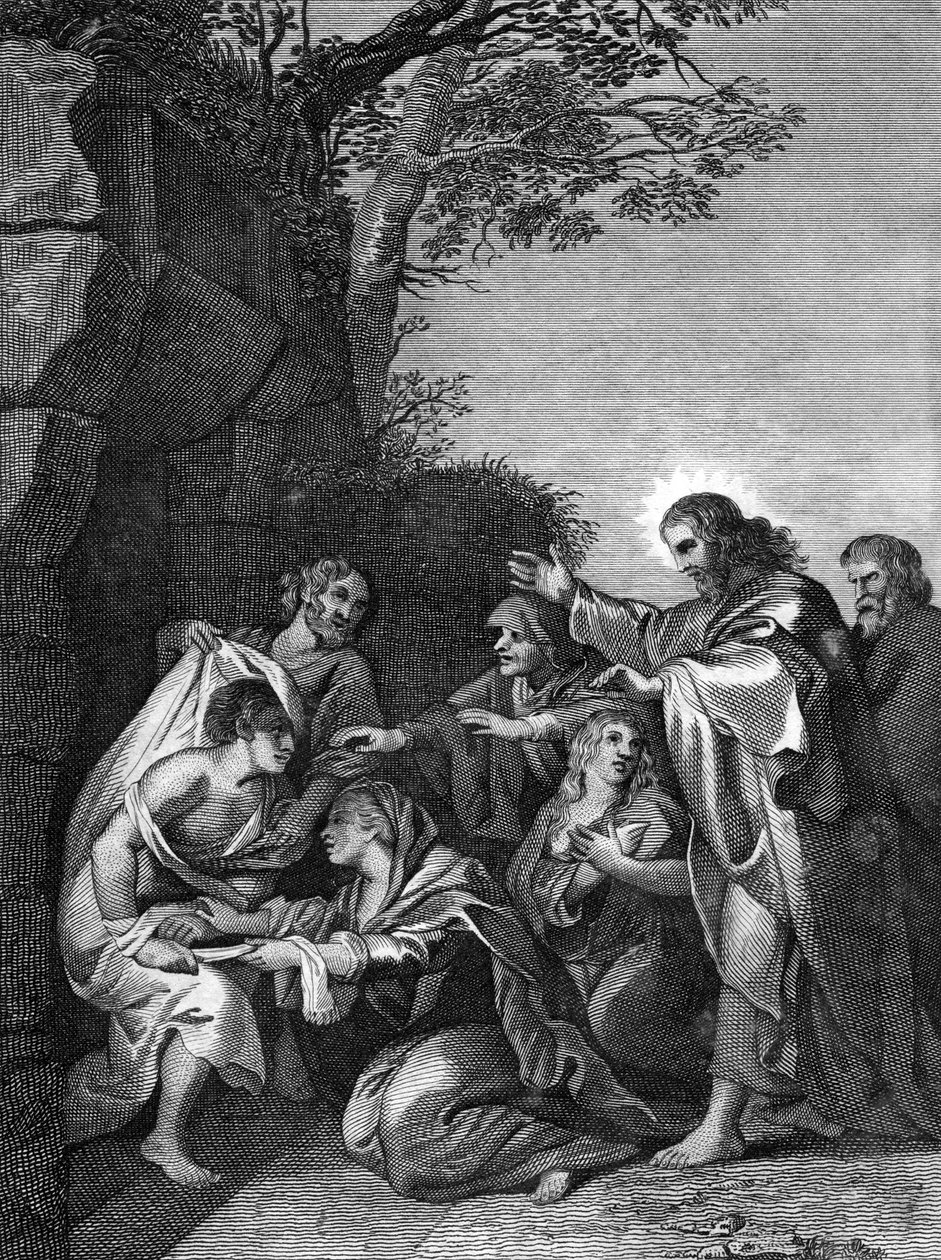 Cristo resucitando a Lázaro, 1814 de Unbekannt