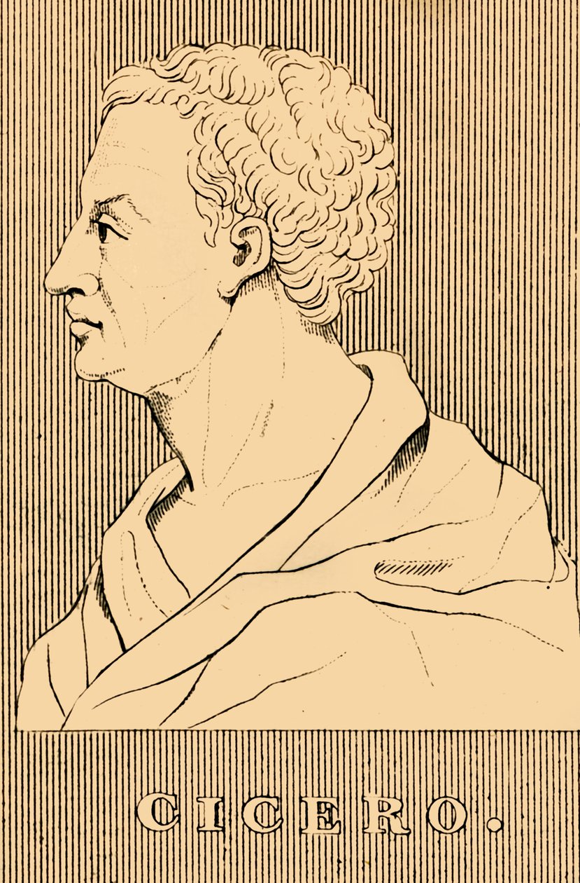 Cicerón, 106-43 a.C., 1830 de Unbekannt