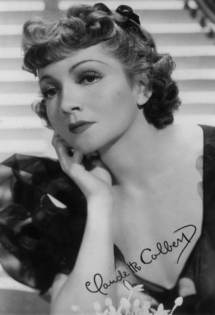Claudette Colbert, actriz estadounidense, siglo XX de Unbekannt