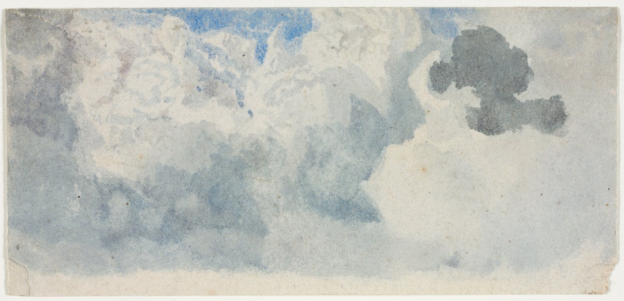 Estudio de nubes, 1800s de Unbekannt