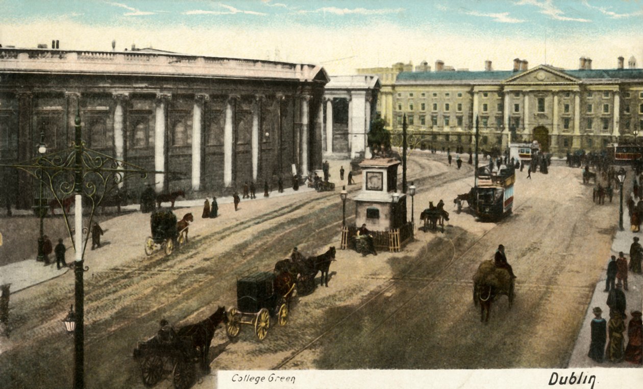 College Green - Dublín, finales del siglo XIX-principios del siglo XX de Unbekannt