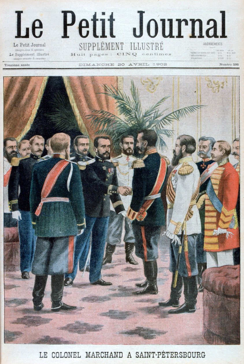 Coronel Jean-Baptiste Marchand en San Petersburgo, Rusia de Unbekannt