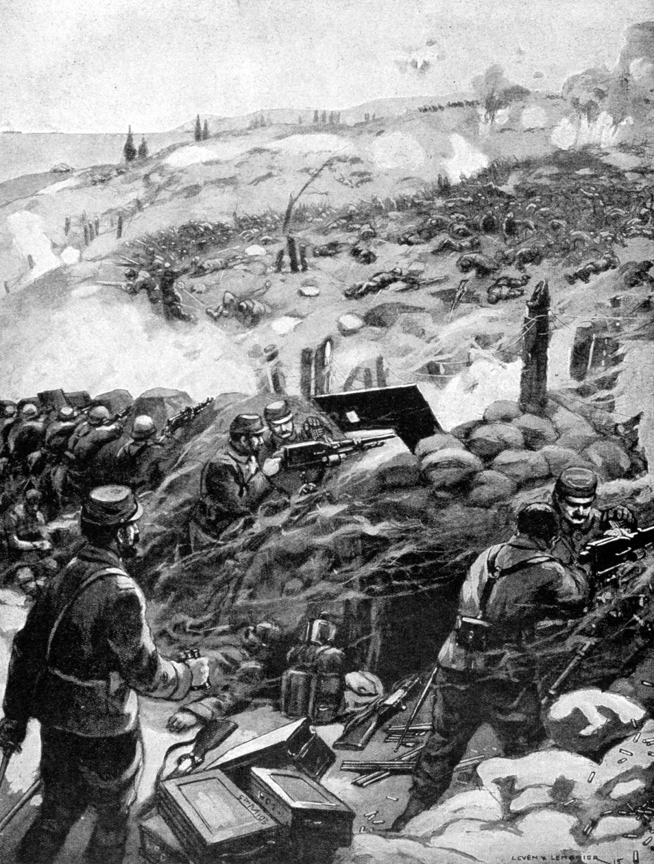 Combate en los Dardanelos, Achi Baba, 1915 de Unbekannt