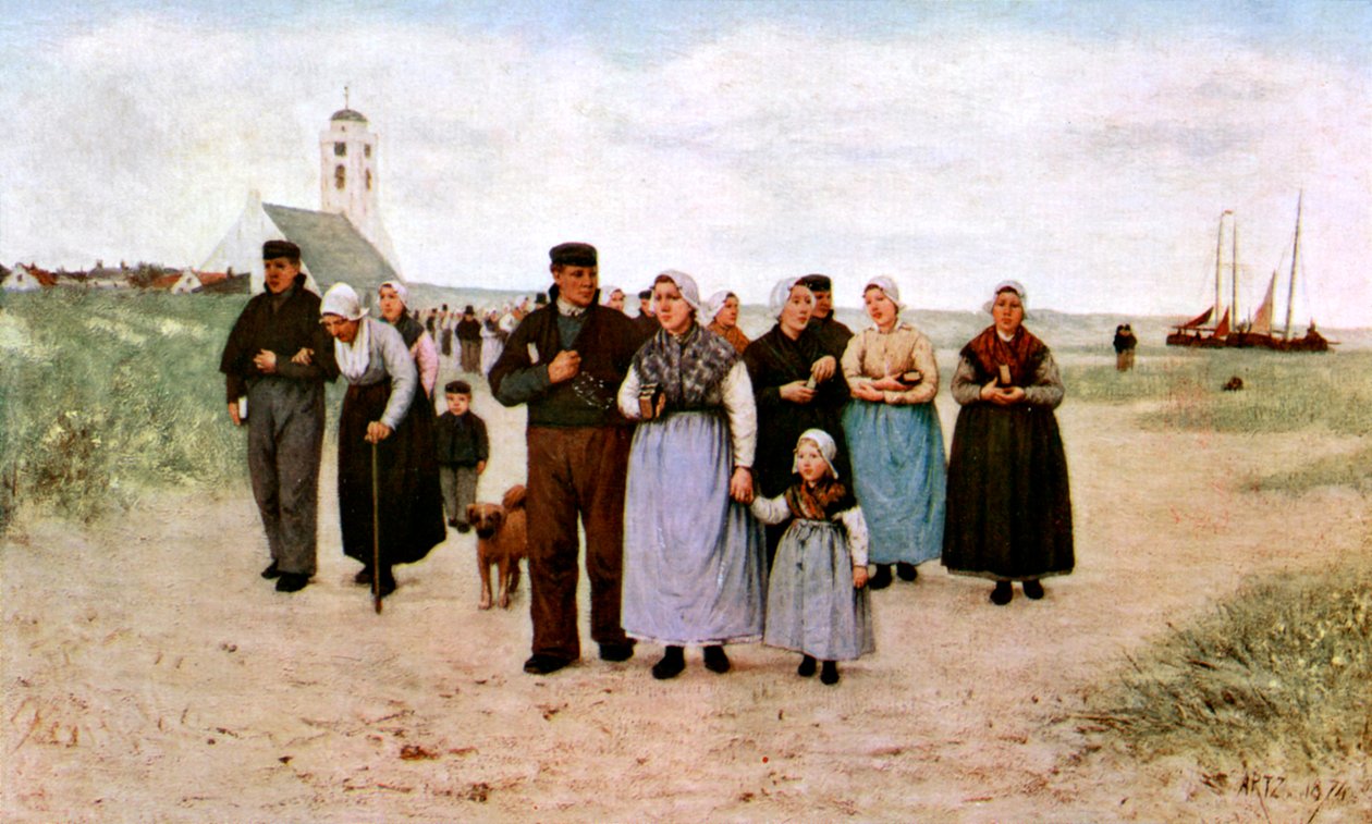 Saliendo de la Iglesia, 1926 de Unbekannt