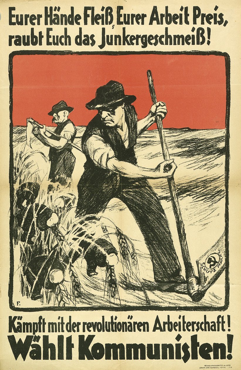 Cartel Electoral Comunista KPD, ca 1931 de Unbekannt