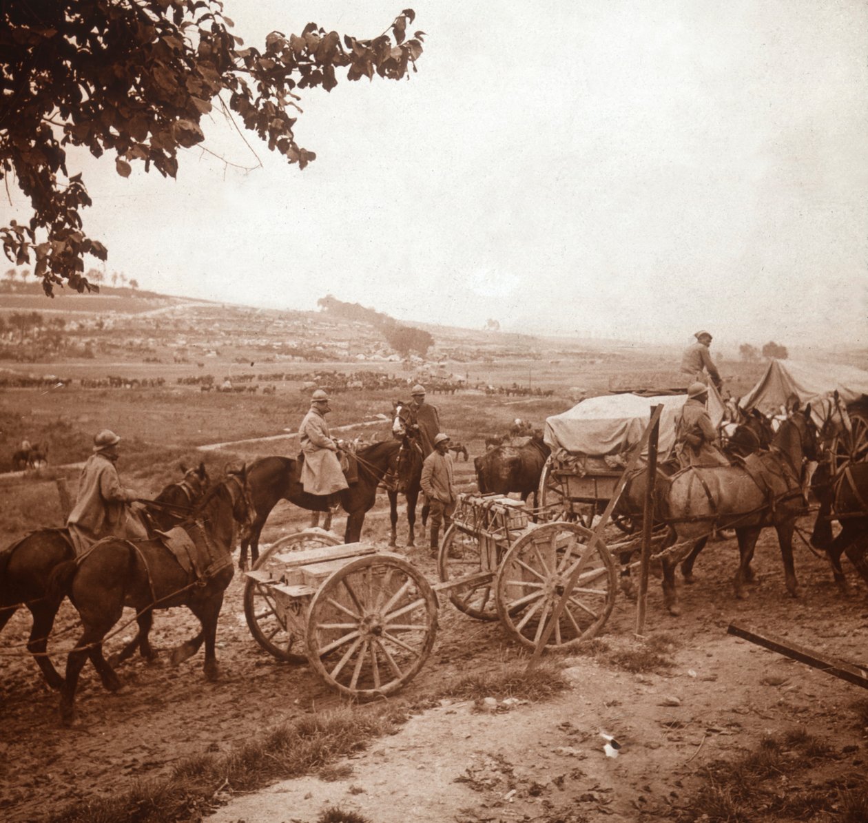 Convoy, Genicourt, norte de Francia, 1916 de Unbekannt