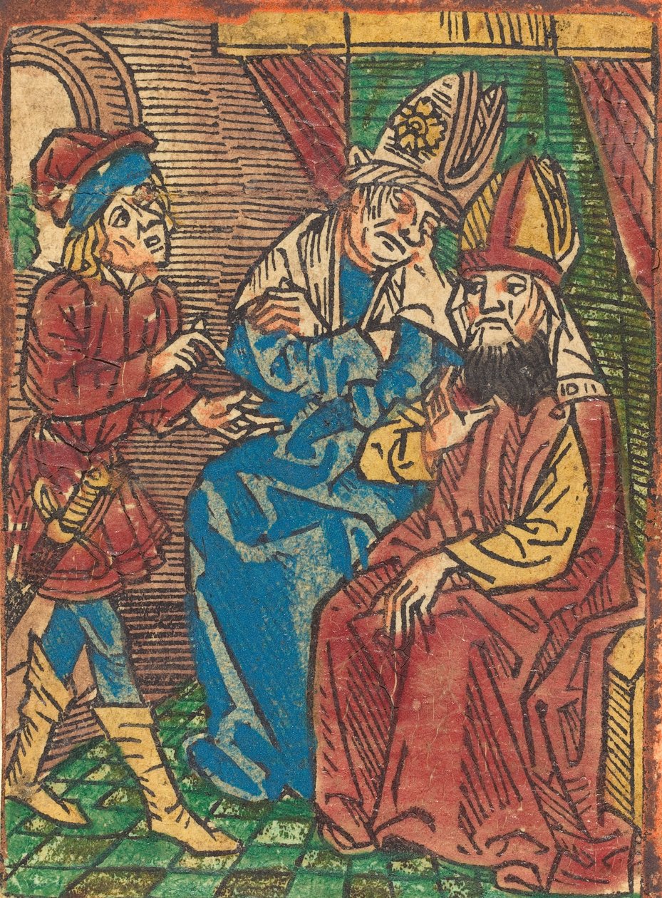 Consejo de los sumos sacerdotes, c. 1490 de Unbekannt
