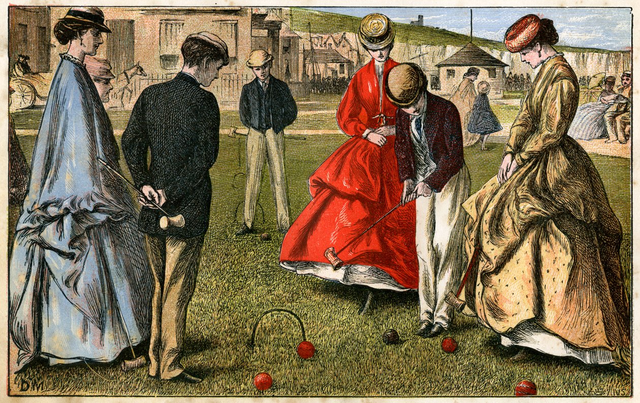 Croquet, siglo XIX de Unbekannt