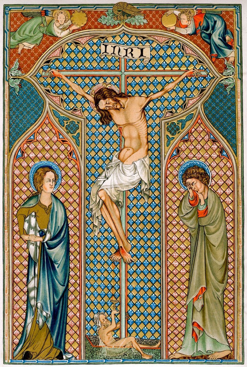 Crucifixión, principios del siglo XIV de Unbekannt