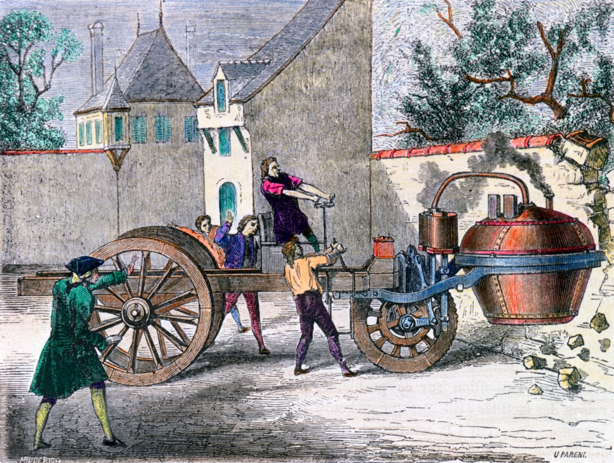 Vagón de vapor de Cugnot, siglo XIX de Unbekannt
