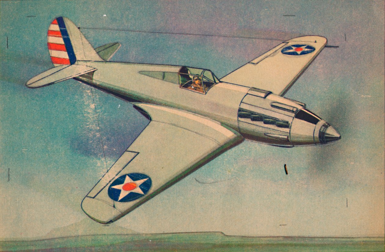 Curtis X.P.40 Caza Monoplano, c1944 de Unbekannt