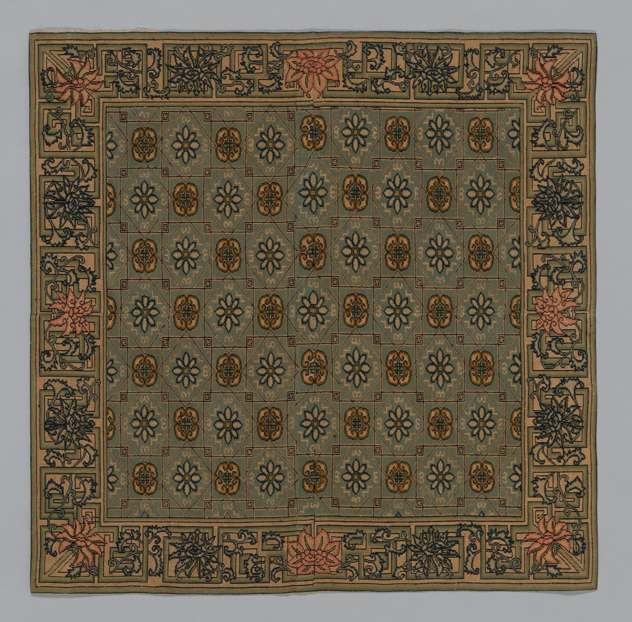 Funda de cojín, China, dinastía Qing 1644-1911, c. 1900 de Unbekannt