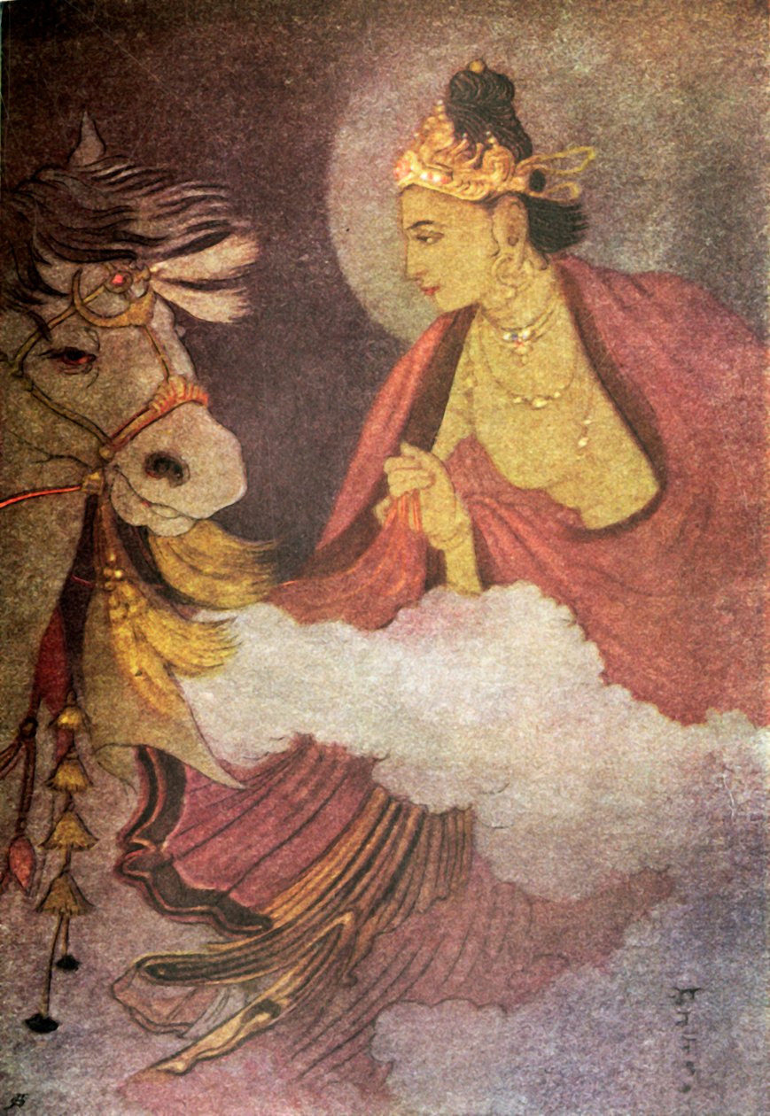 Partida del Príncipe Siddhartha, 1920 de Unbekannt
