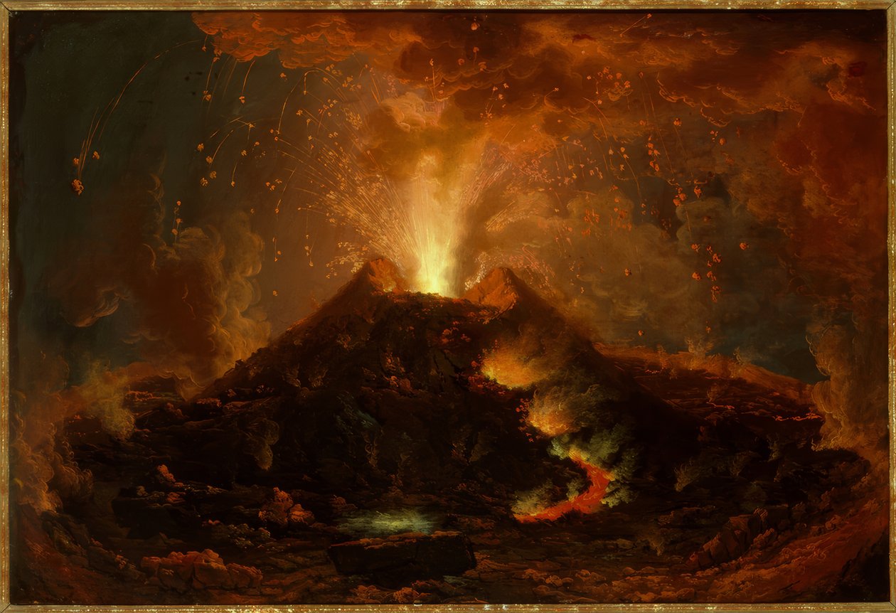 La erupción del Vesubio de Unbekannt
