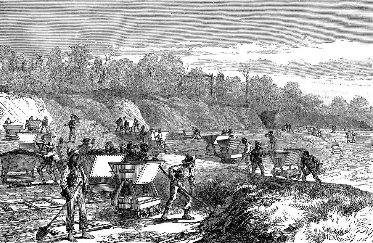 Excavando el Canal de Panamá de Unbekannt