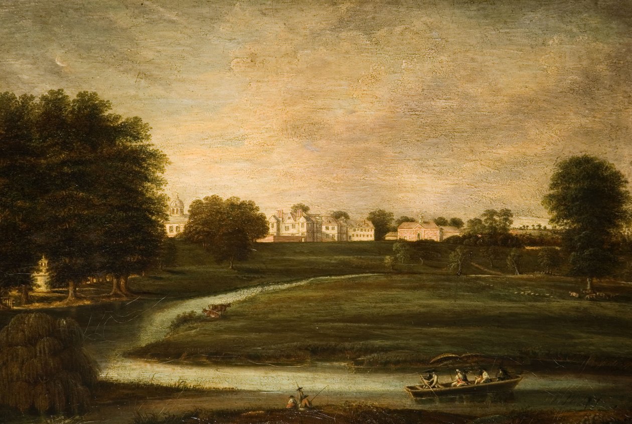 Vista distante de Birdingbury Hall, Warwickshire de Unbekannt
