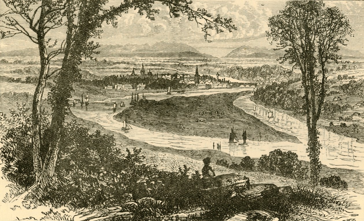 Vista distante de Perth, 1898 de Unbekannt