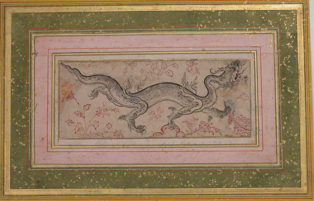 Dragón en un paisaje, siglo XVI de Unbekannt