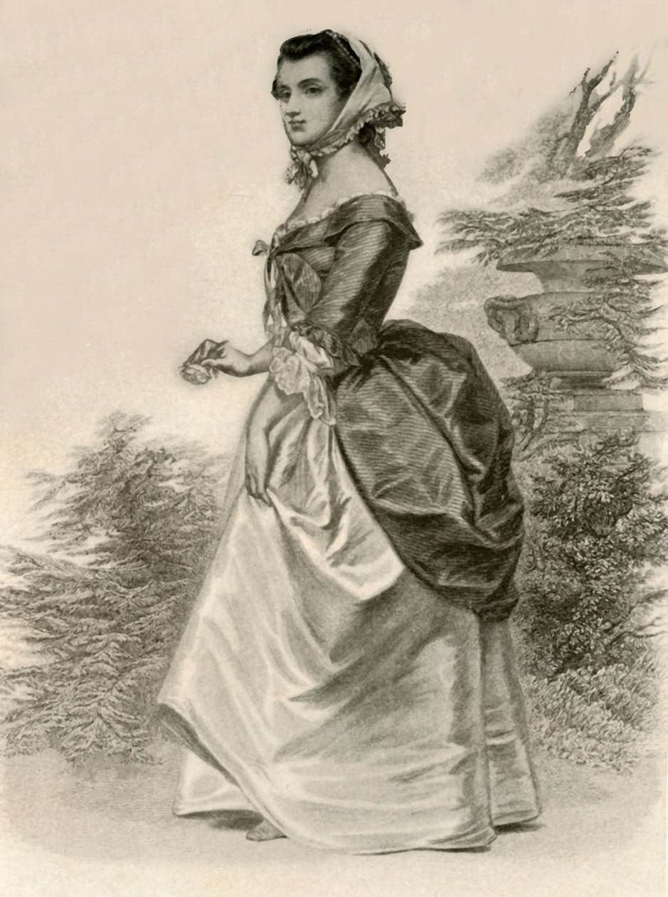 Vestido de una joven dama de Virginia de Unbekannt