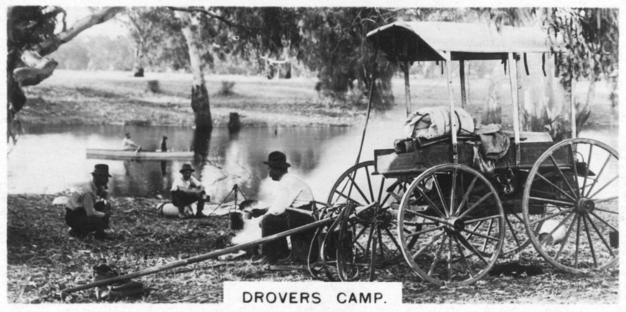 Campamento de arrieros, Australia, 1928 de Unbekannt