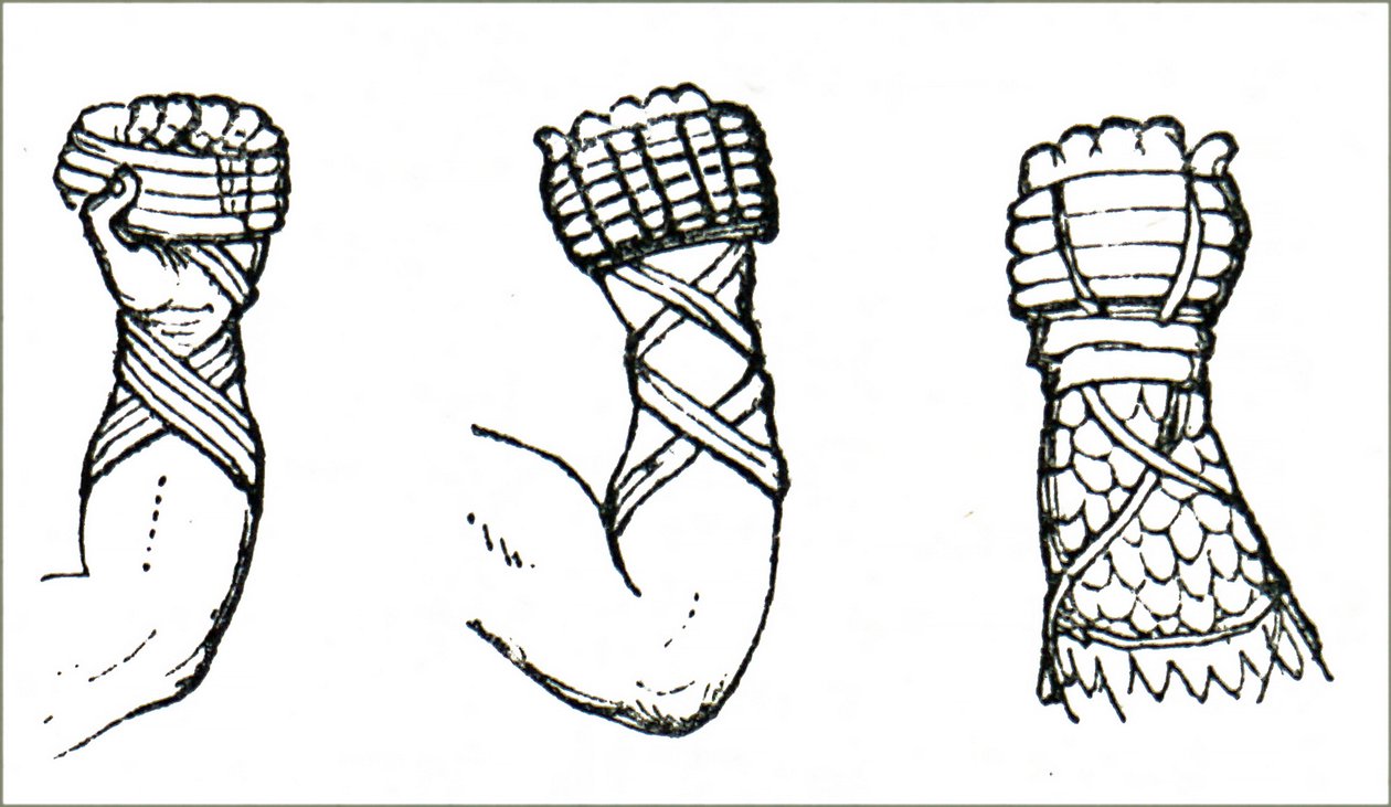 Guantes de boxeo antiguos de Unbekannt