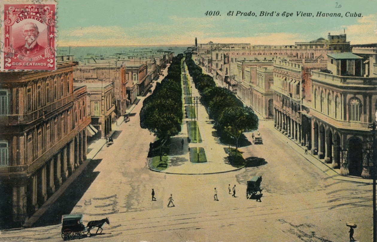 El Prado, Vista Aérea, La Habana, Cuba, 1911 de Unbekannt