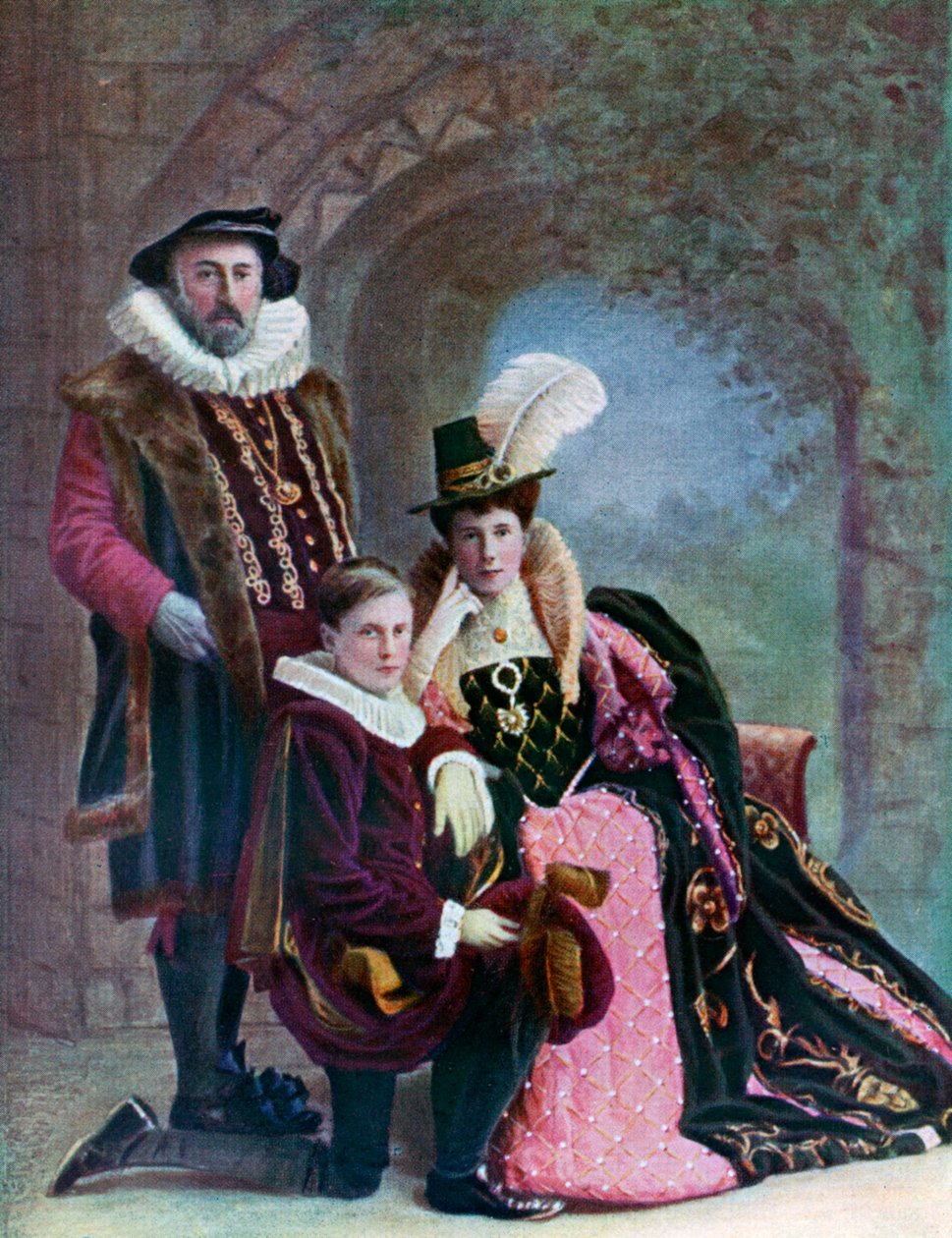 Traje isabelino, c1572, 1910 de Unbekannt