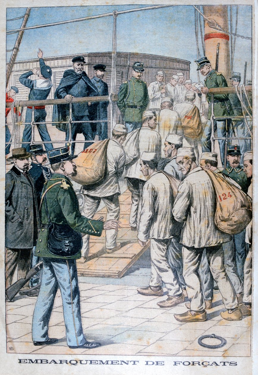 Embarque de convictos para la Guayana Francesa, 1904 de Unbekannt