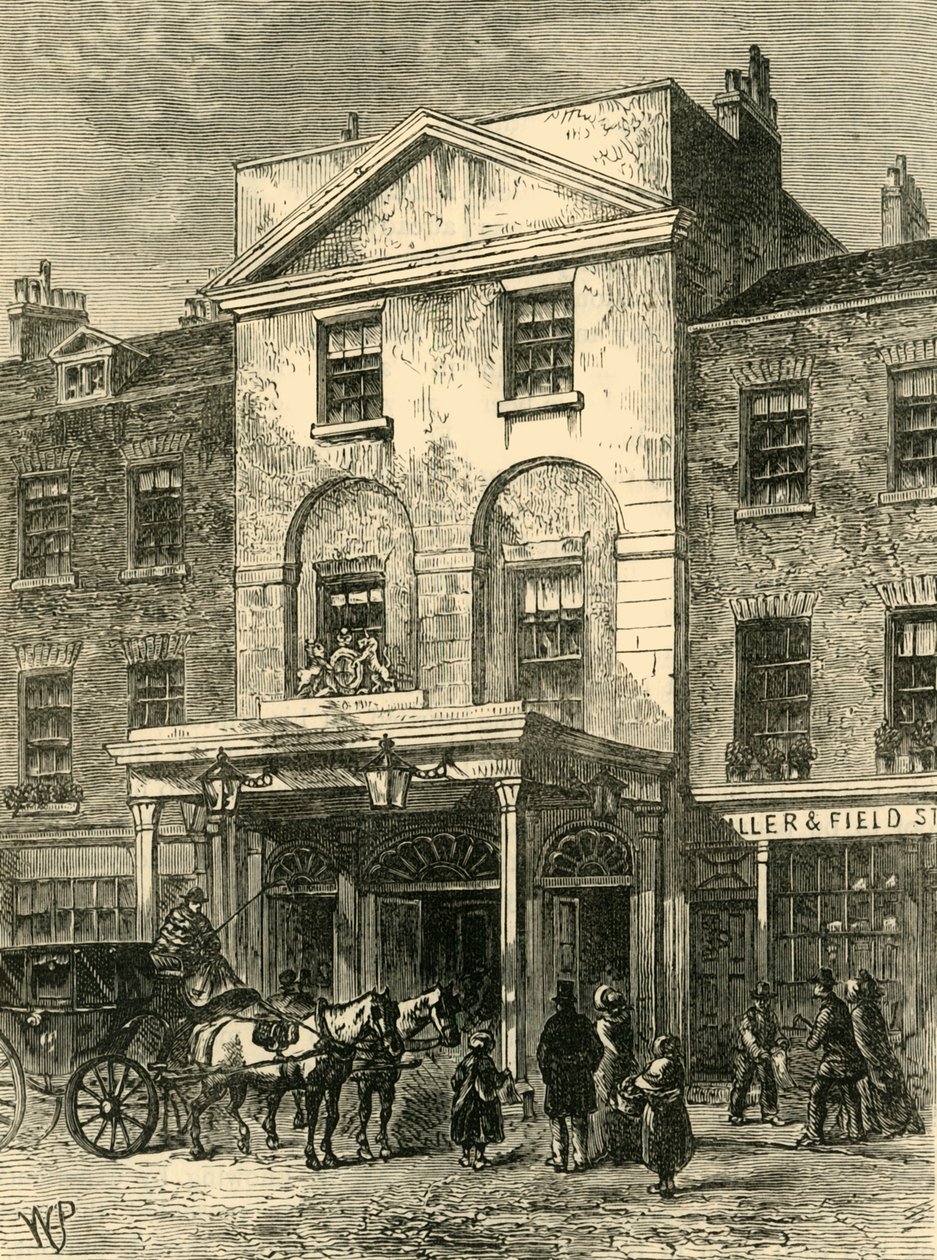 Entrada al Teatro de Astley en 1820, c1878 de Unbekannt