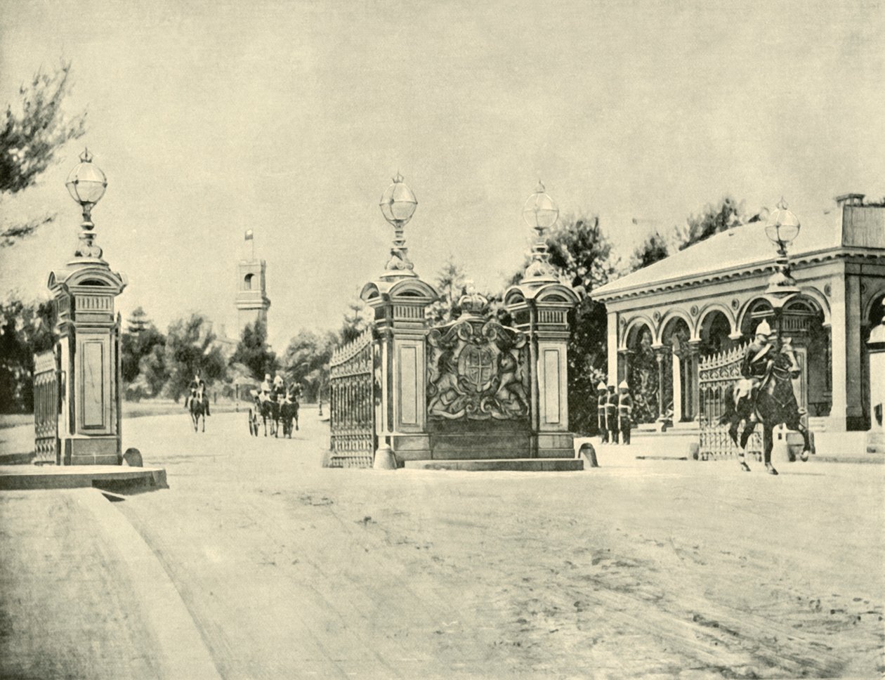 Entrada a la Casa de Gobierno, Melbourne, 1901 de Unbekannt