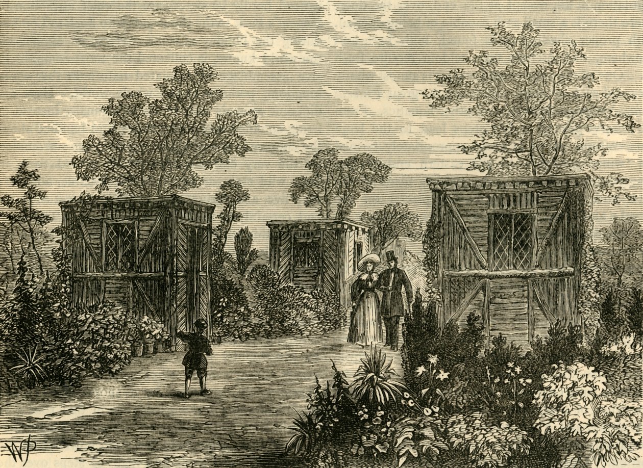 Entrada a los Jardines Zoológicos en 1840, c1876 de Unbekannt