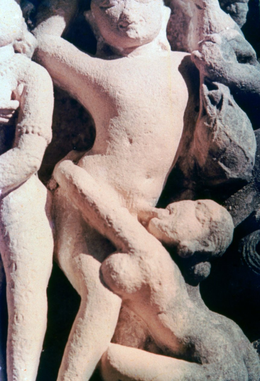 Escultura Erótica, Khajuraho, India de Unbekannt